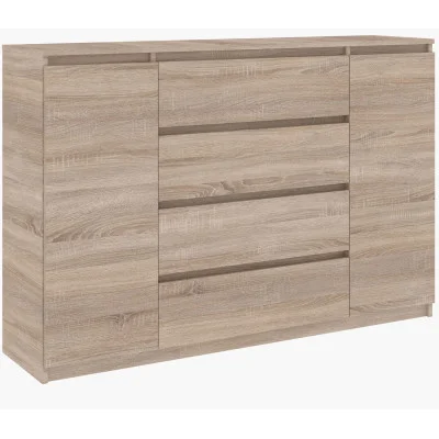 Chest of drawers 1392x376x950 mm Bright chipboard